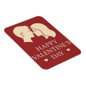 Magnet Flexible Minimal Couple Silhouette Romantic Valentines Hear (Côté Droit)