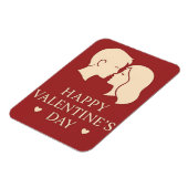 Magnet Flexible Minimal Couple Silhouette Romantic Valentines Hear (Côté Gauche)