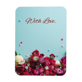 Magnet Flexible Minimal Floral Greeting Card – With Love Botanical