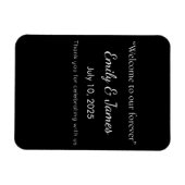 Magnet Flexible Minimalist Black Cat Silhouette  (Horizontal)