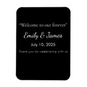 Magnet Flexible Minimalist Black Cat Silhouette  (Vertical)