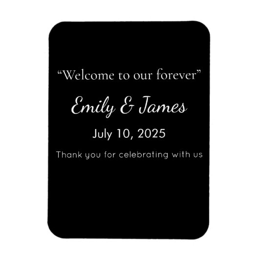 Magnet Flexible Minimalist Black Cat Silhouette  (Vertical)