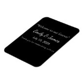 Magnet Flexible Minimalist Black Cat Silhouette  (Côté Gauche)