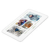 Magnet Flexible Minimalist Collage 4 Multi Photo Family Keepsake  (Côté Gauche)