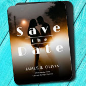 Magnet Flexible Minimalist elegant wedding photo save the date