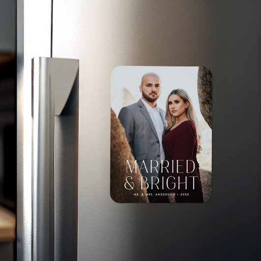 Magnet Flexible Minimalist Married and Bright Photo