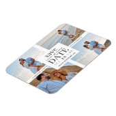 Magnet Flexible Minimalist Modern Collage 4 Custom Photos Wedding (Côté Gauche)