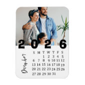 Magnet Flexible Minimaliste moderne Décembre 2026 Calendrier photo (Vertical)