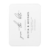 Magnet Flexible Minimaliste moderne Enregistrer la date (Vertical)