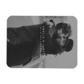 Magnet Flexible Minimaliste Moderne Enregistrer La Photo Date (Horizontal)