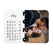 Magnet Flexible Minimaliste moderne Juillet 2026 Calendrier photo (Horizontal)