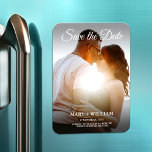 Magnet Flexible Minimaliste Trendy Remplacer Photo Enregistrer La<br><div class="desc">Photo élégante pour anniversaire mariage. Vous pouvez facilement remplacer votre photo sur enregistrer le modèle de date. Les Magnets cartes photos faire-part de mariage fiançailles. Carte d'événement budgétaire pour les souvenirs. Simple et élégant enregistrer la carte fiançailles date. Vous voulez ce design sur une carte, stock de carte papier plus...</div>