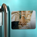 Magnet Flexible Minimaliste Trendy Remplacer Photo Enregistrer La<br><div class="desc">Photo élégante pour anniversaire mariage. Vous pouvez facilement remplacer votre photo sur enregistrer le modèle de date. Les Magnets cartes photos faire-part de mariage fiançailles. Carte d'événement budgétaire pour les souvenirs. Simple et élégant enregistrer la carte fiançailles date. Vous voulez ce design sur une carte, stock de carte papier plus...</div>