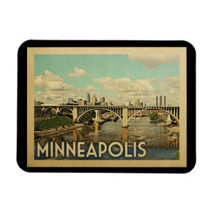 Magnet Flexible Minneapolis Minnesota Vintage voyage
