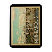 Magnet Flexible Minneapolis Minnesota Vintage voyage (Vertical)