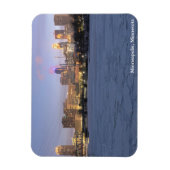 Magnet Flexible minneapolis skyline et rivière mississippi gelée (Vertical)