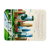 Magnet Flexible Minneapolis Skyline États-Unis (Horizontal)