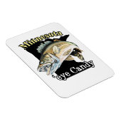 Magnet Flexible Minnesota 'Eye Candy Funny Walleye Fishing (Côté Droit)