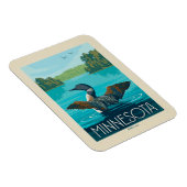 Magnet Flexible Minnesota | Loon (Côté Droit)