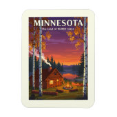 Magnet Flexible Minnesota vintage (Vertical)