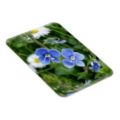 Magnet Flexible minuscules fleurs bleues (Côté Droit)