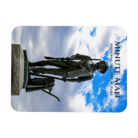 Magnet Flexible Minute Man Statue, Minute Man National Hist. Parc (Horizontal)