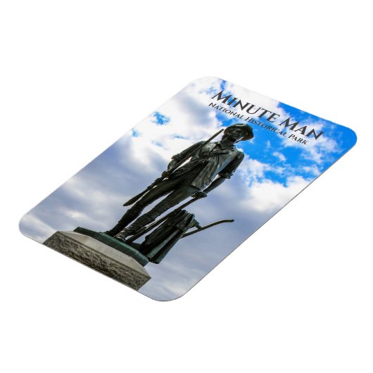 Magnet Flexible Minute Man Statue, Minute Man National Hist. Parc (Côté Gauche)