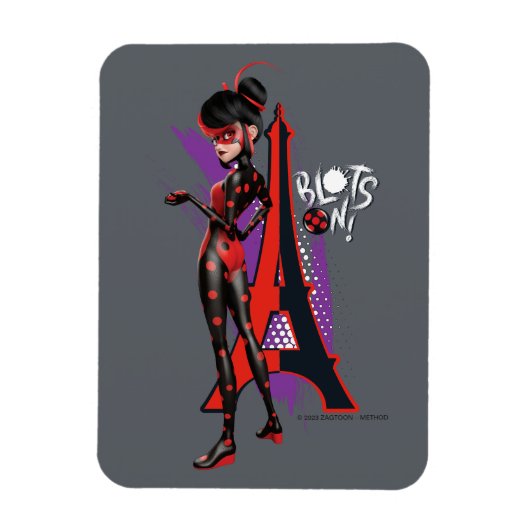 Magnet Flexible Miraculeux Shadybug Re-verse Blots On! (Vertical)