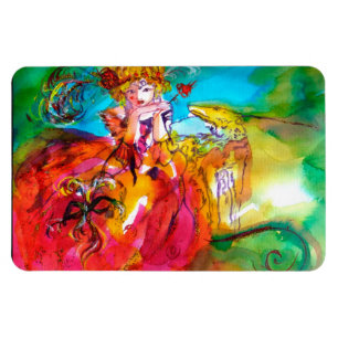 Magnet Flexible MIRANDOLINA / Masques de Carnaval vénitien