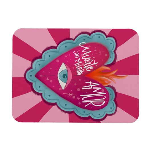 Magnet Flexible Mírate con AMOR (Horizontal)