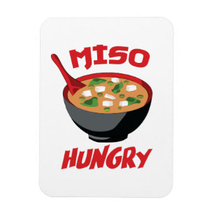 Magnet Flexible Miso Hungry Funny Food Kawaii
