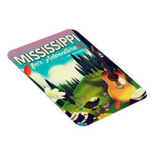 Magnet Flexible Mississippi Pour l'aventure