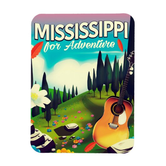 Magnet Flexible Mississippi Pour l'aventure (Vertical)