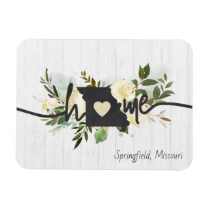 Magnet Flexible Missouri État Personnalisé Votre Maison Ville Rust