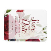 Magnet Flexible Mistletoe Manor aquarelle hiver Enregistrer la dat (Horizontal)