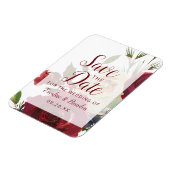 Magnet Flexible Mistletoe Manor aquarelle hiver Enregistrer la dat (Côté Gauche)