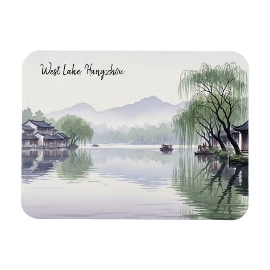 Magnet Flexible Misty Morning Hangzhou West Lake Hangzhou (Horizontal)