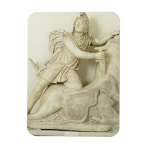 Magnet Flexible Mithras Sacrificing the Bull, relief de marbre, ro