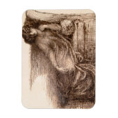 Magnet Flexible Mme Jane Morris Reclining on Sofa (Vertical)