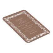 Magnet Flexible Mocha Brown Talavera Tile Fiesta Enregistrer la da (Côté Droit)