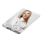 Magnet Flexible Mode moderne 1 Photo Faire-part diplômée (Côté Gauche)