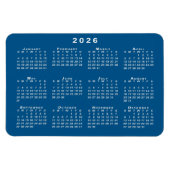 Magnet Flexible Modèle Arrière - plan bleu blanc 2026 (Horizontal)