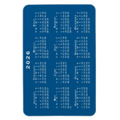 Magnet Flexible Modèle Arrière - plan bleu blanc 2026 (Vertical)