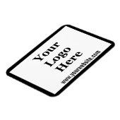 Magnet Flexible Modèle : Black & White Website et votre logo ici (Côté Gauche)