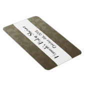 Magnet Flexible Modèle Damask, Damask Brown, Baby shower (Côté Droit)