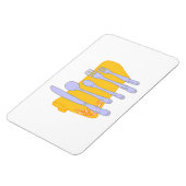 Magnet Flexible Modèle de conception de Cuisine Dinnerware (Côté Gauche)