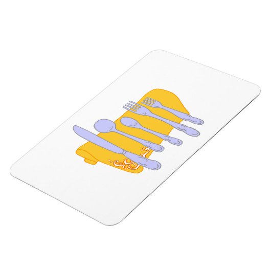 Magnet Flexible Modèle de conception de Cuisine Dinnerware (Côté Gauche)