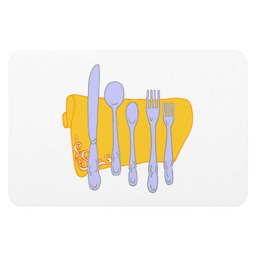 Magnet Flexible Modèle de conception de Cuisine Dinnerware (Horizontal)