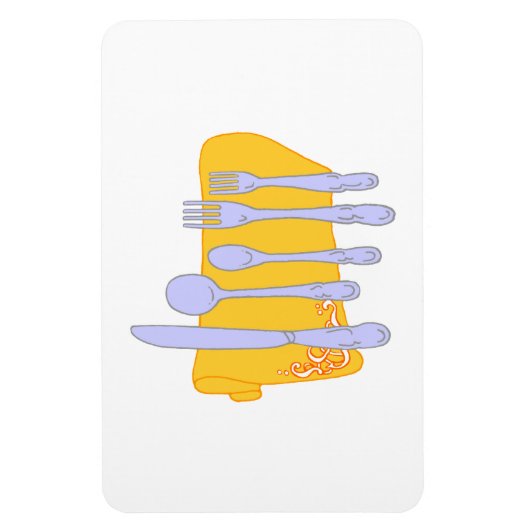 Magnet Flexible Modèle de conception de Cuisine Dinnerware (Vertical)