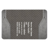 Magnet Flexible modèle de grunge métallique (Horizontal)